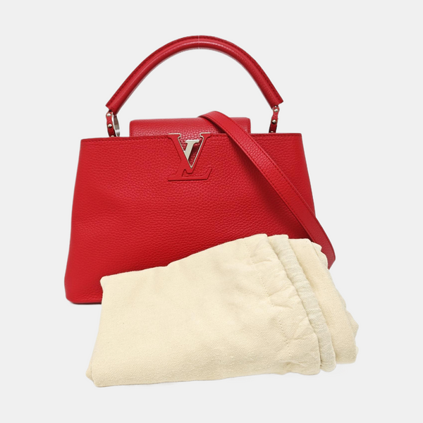 CAPUCINES MM Calfskin Red