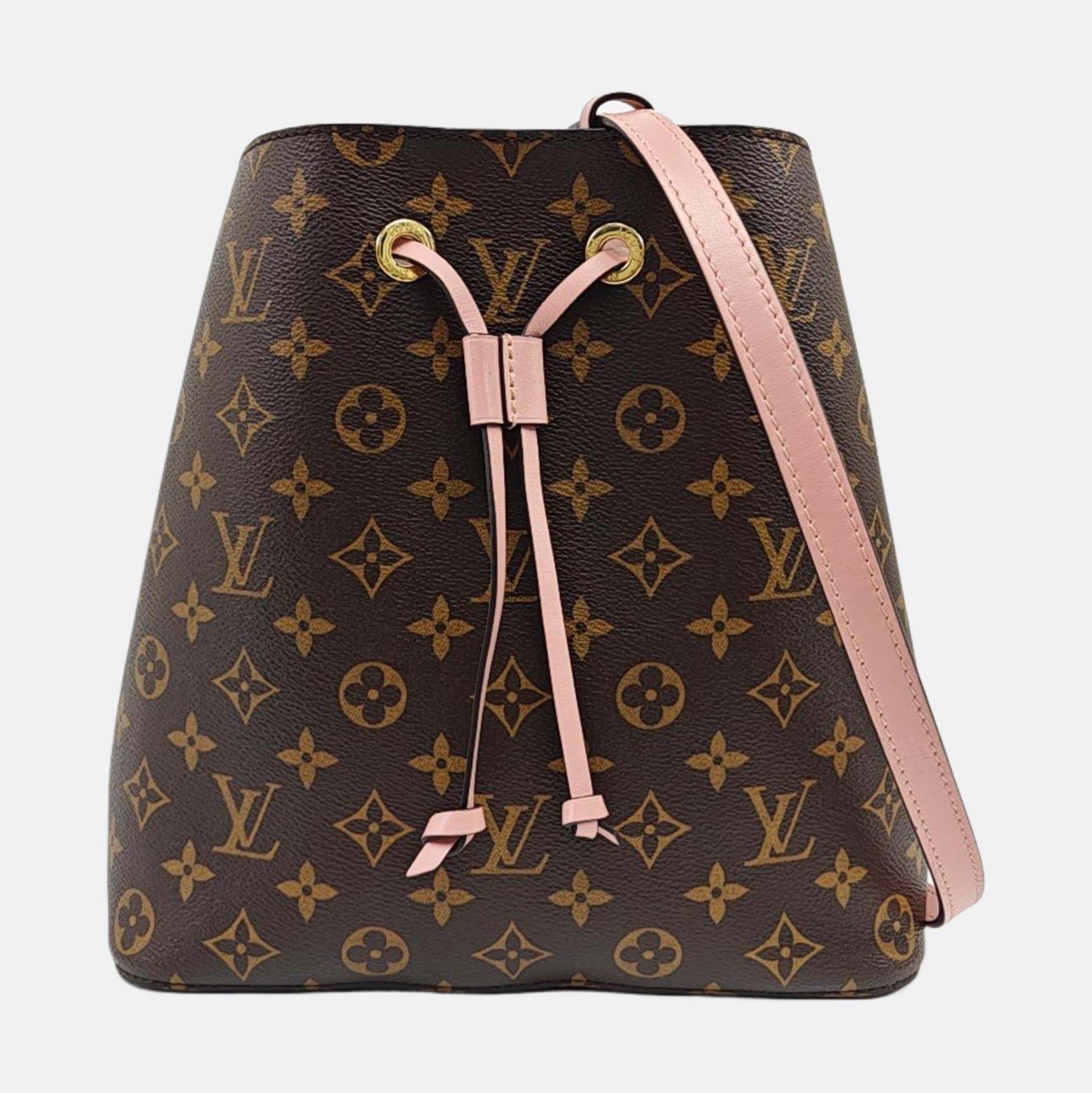 NÉONOÉ MM Monogram Coated Canvas Brown
