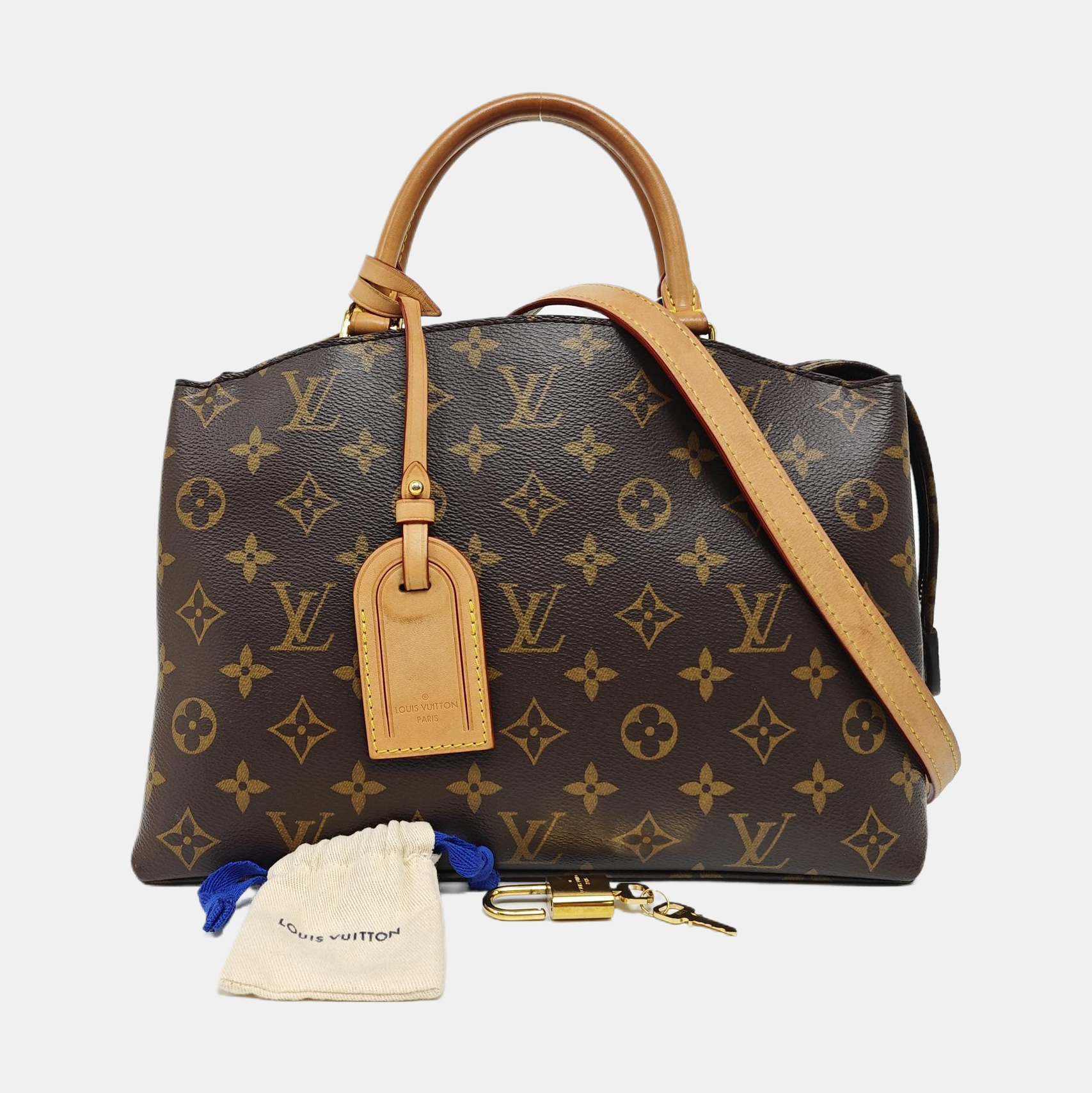 PALAIS PM Monogram Coated Canvas Brown