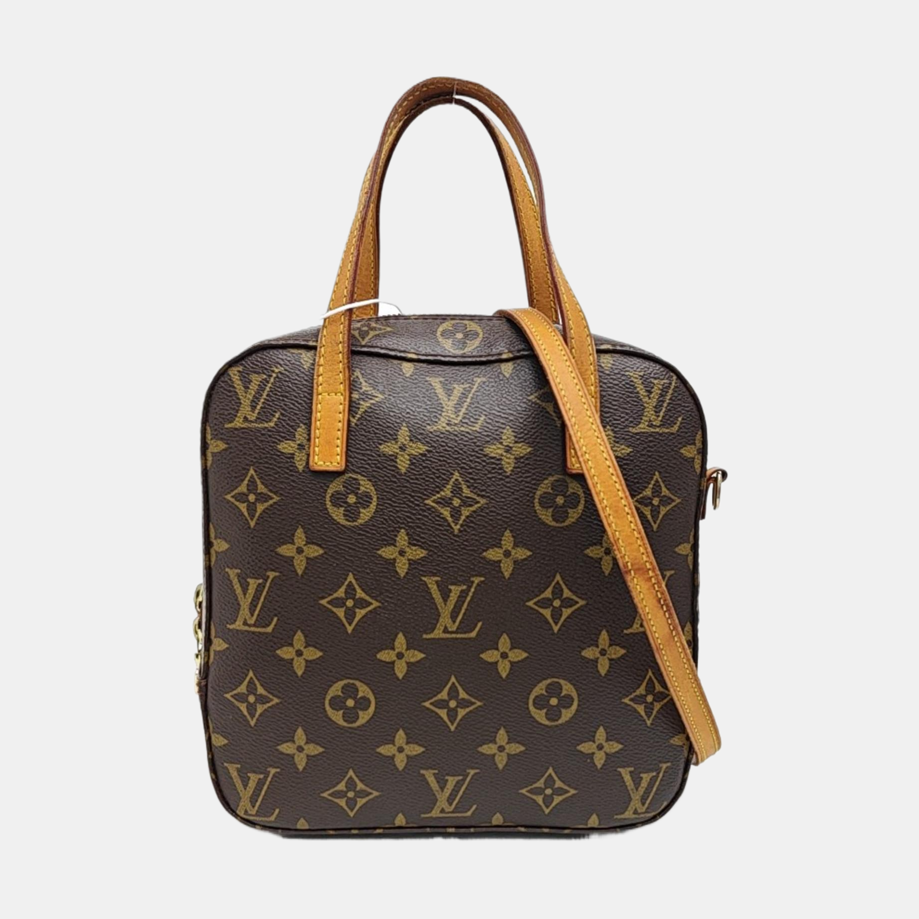 SPONTINI Monogram Coated Canvas Brown