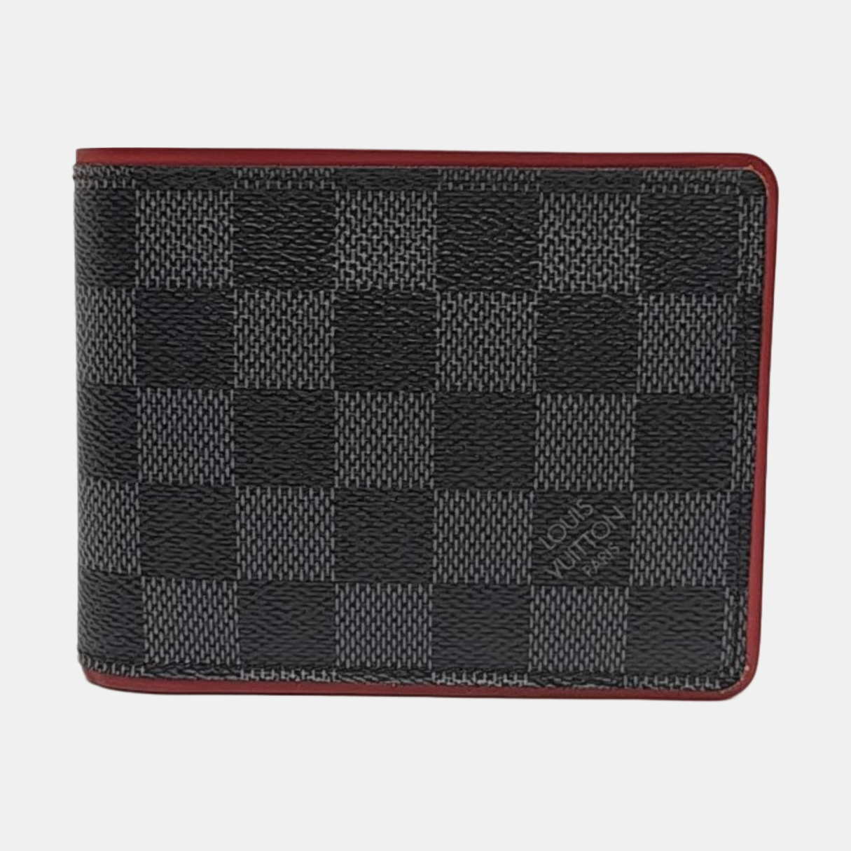 MULTIPLE Damier Graphite Coated Canvas Gray Card Holder