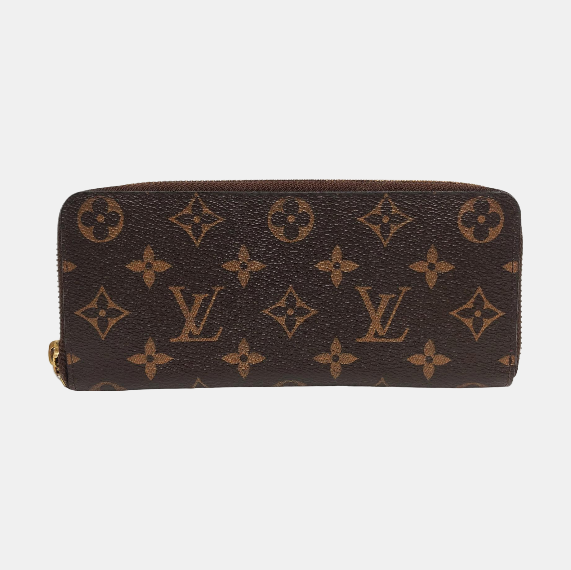 CLÉMENCE Monogram Coated Canvas Brown Wallet