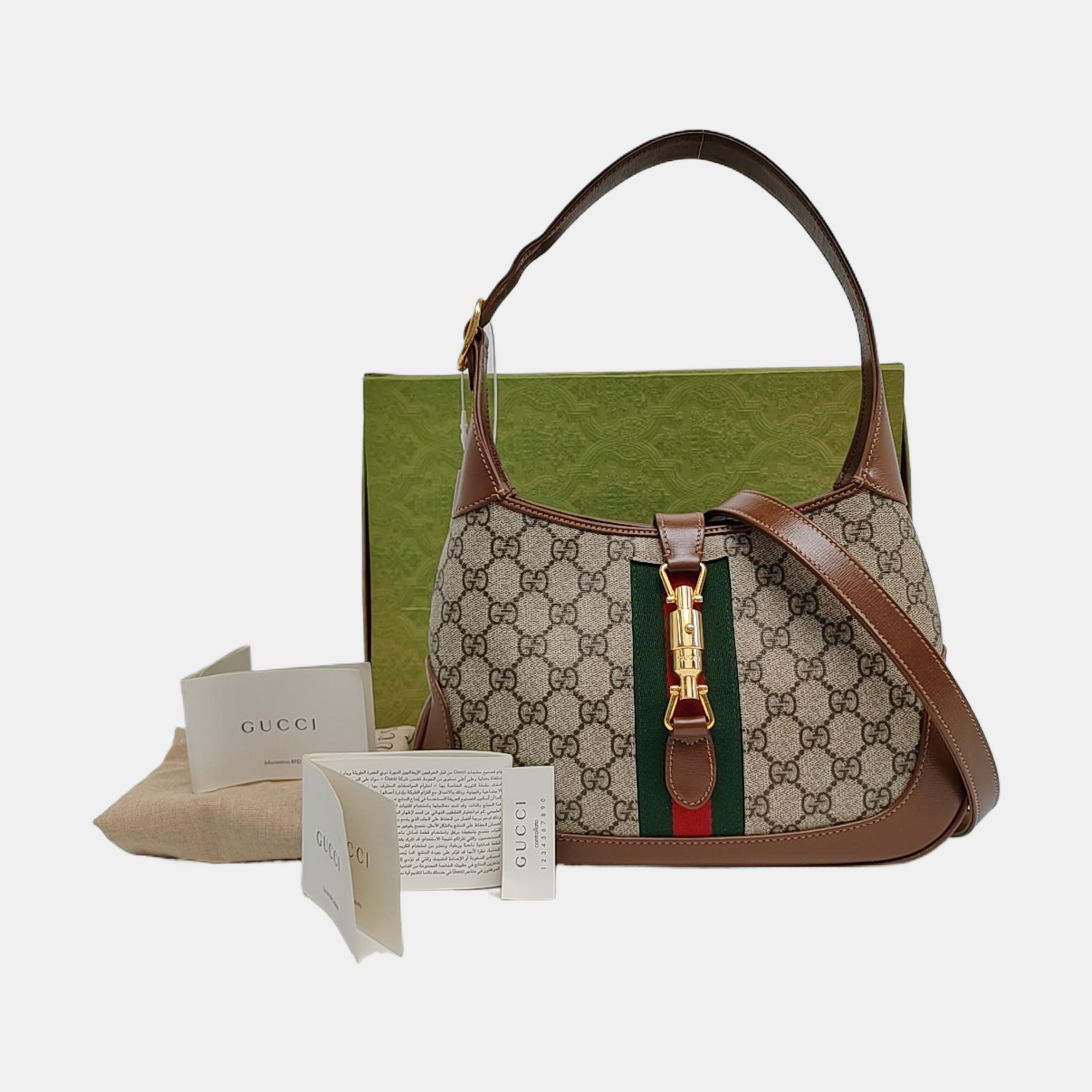 Jackie 1961 Pequeño Monograma Lona Revestida Beige