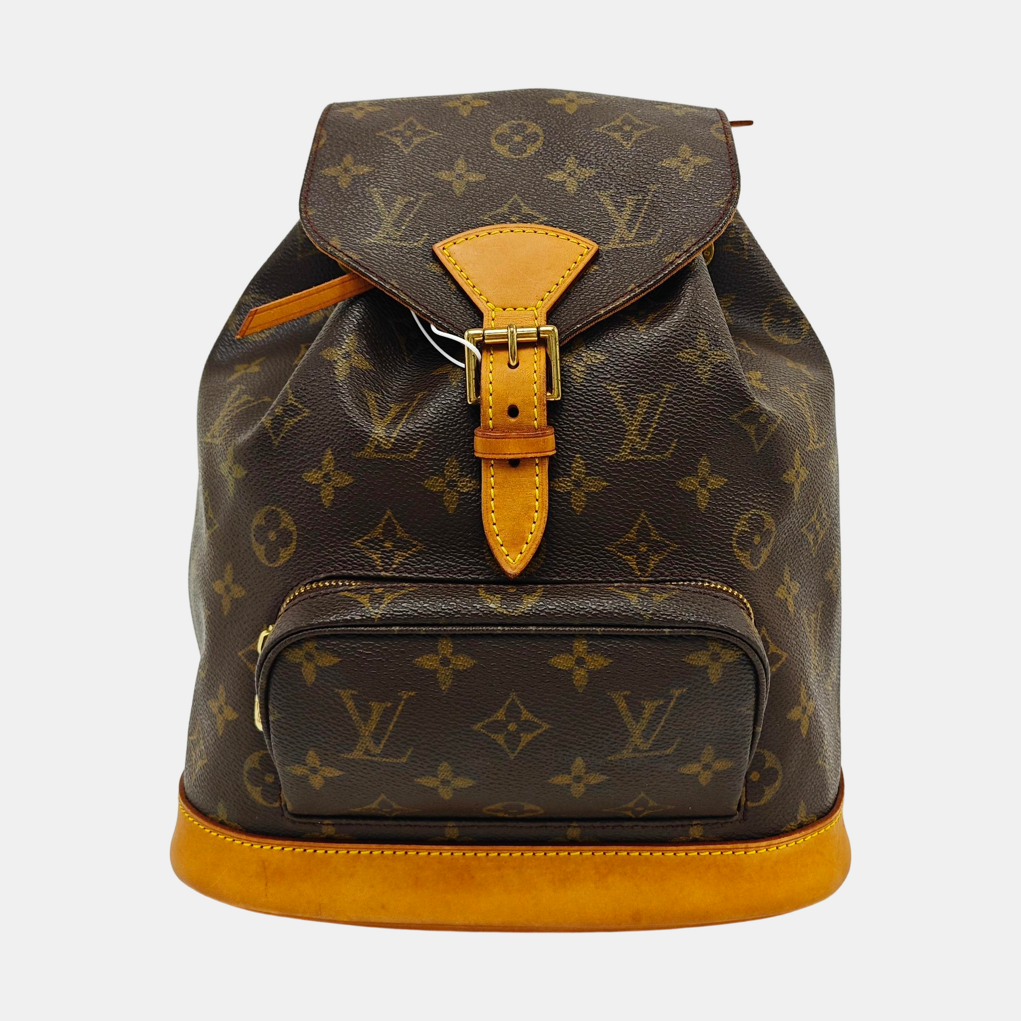 MONTSOURIS MM Monogram Coated Canvas Brown