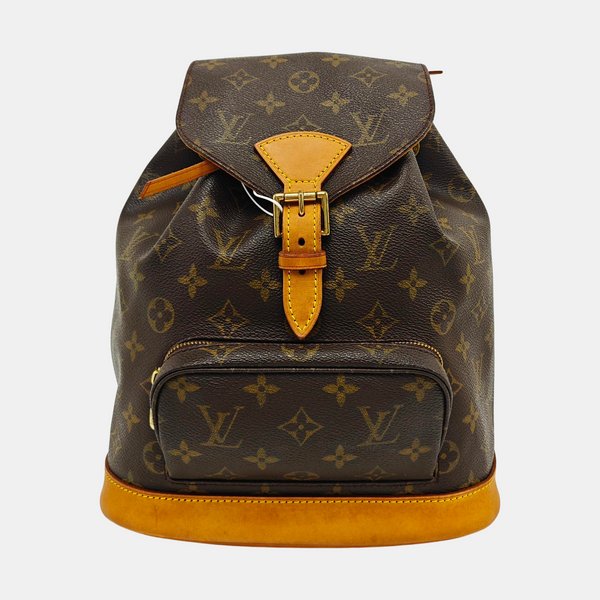 MONTSOURIS MM Monogram Coated Canvas Brown