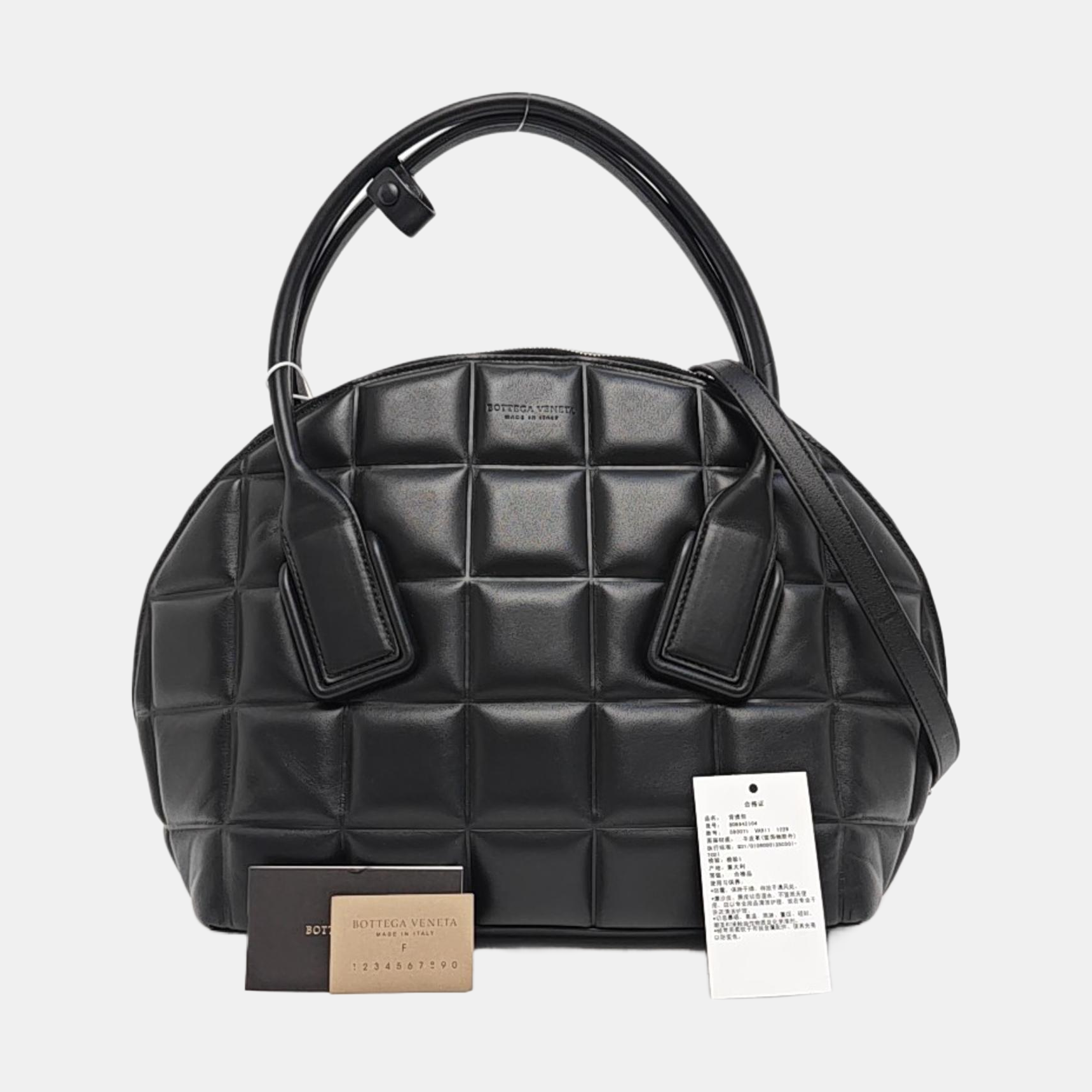 BV Swoop Medium Calfskin Black