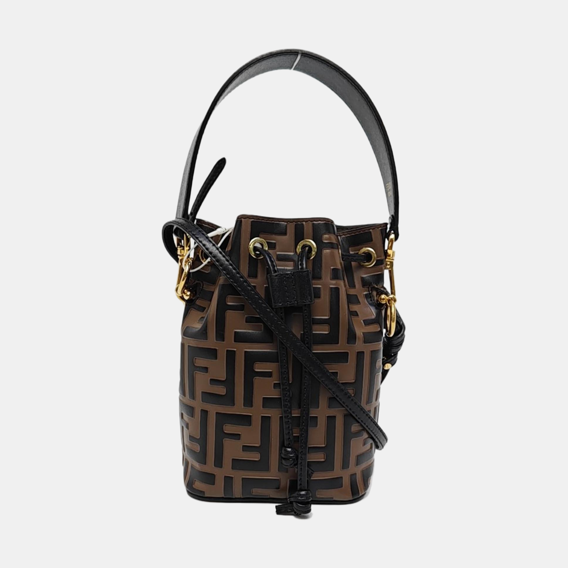 Mon Tresor Mini Monogram Calfskin Brown