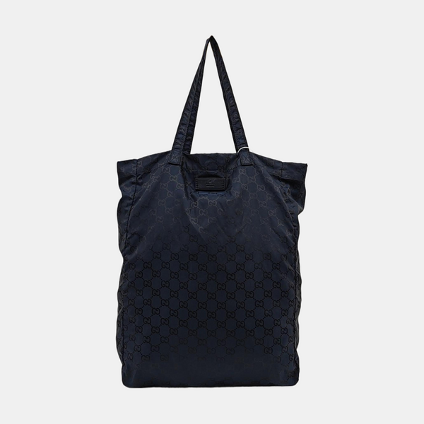 Monogram Nylon Top Handle Bag Blue
