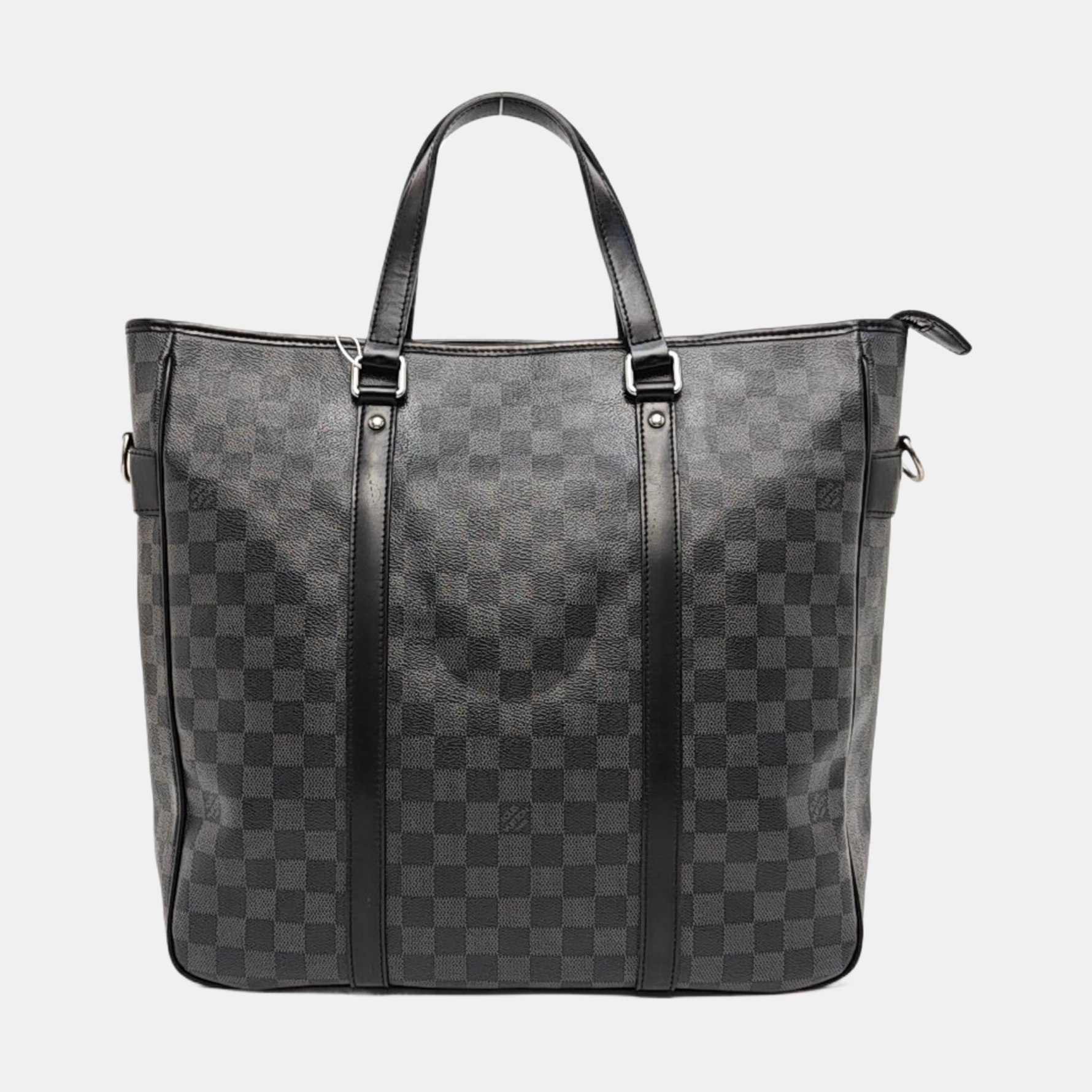 TADAO MM Damier Graphite Coated Canvas Gray