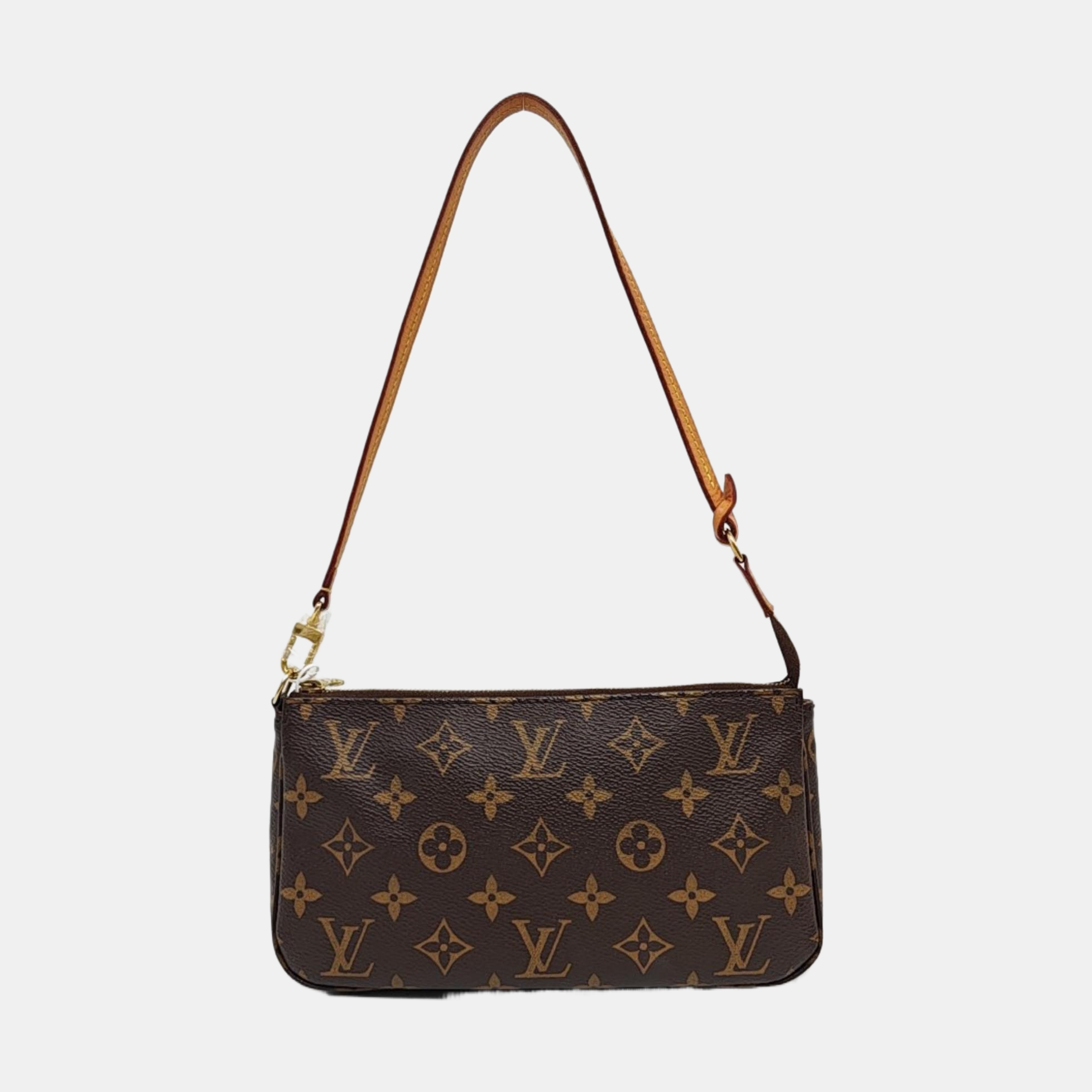 ACCESSOIRES GM Monogram Coated Canvas Brown