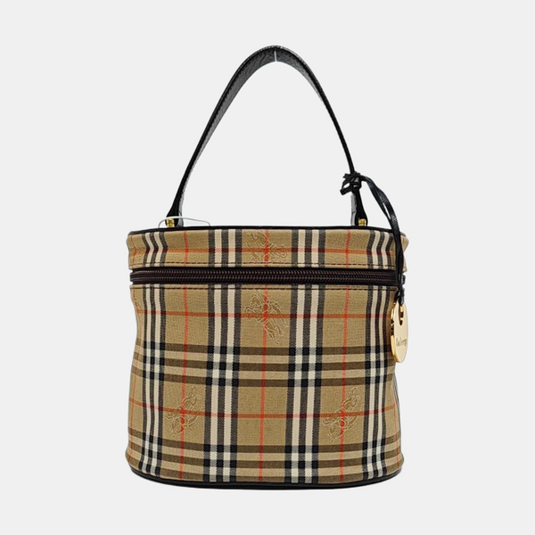 Canvas Top Handle Bag Beige