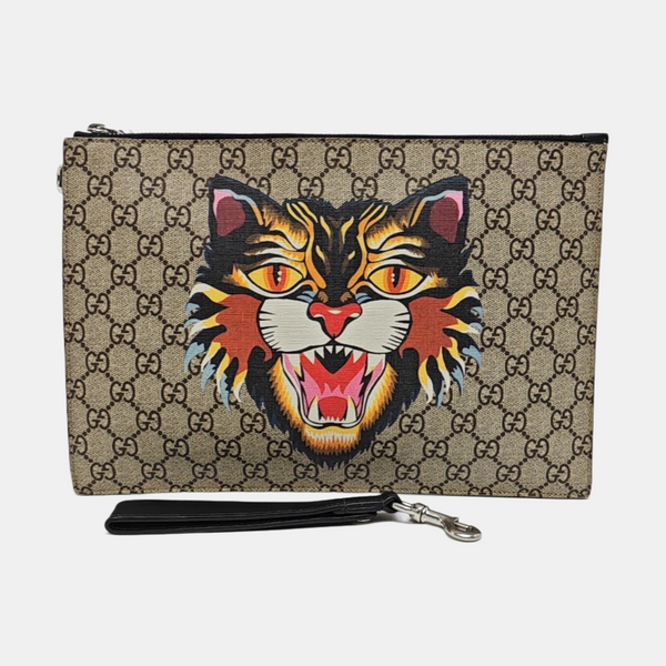 GG Supreme Monogram Coated Canvas Beige