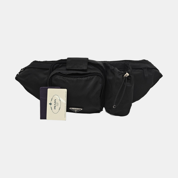 Nylon Crossbody Bag Black