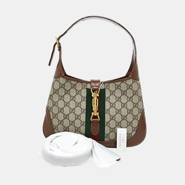 Jackie 1961 Small Monogram Coated Canvas Beige