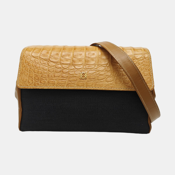 Special Material Shoulder Bag Black