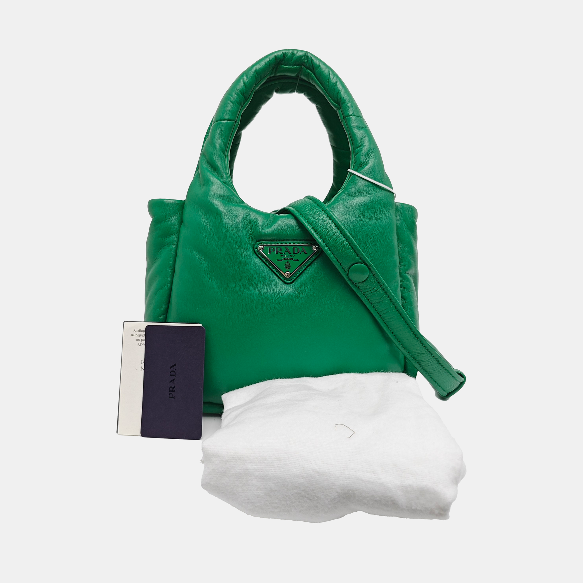 Lambskin Shoulder Bag Green