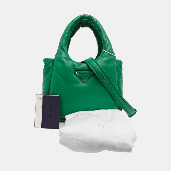 Lambskin Shoulder Bag Green