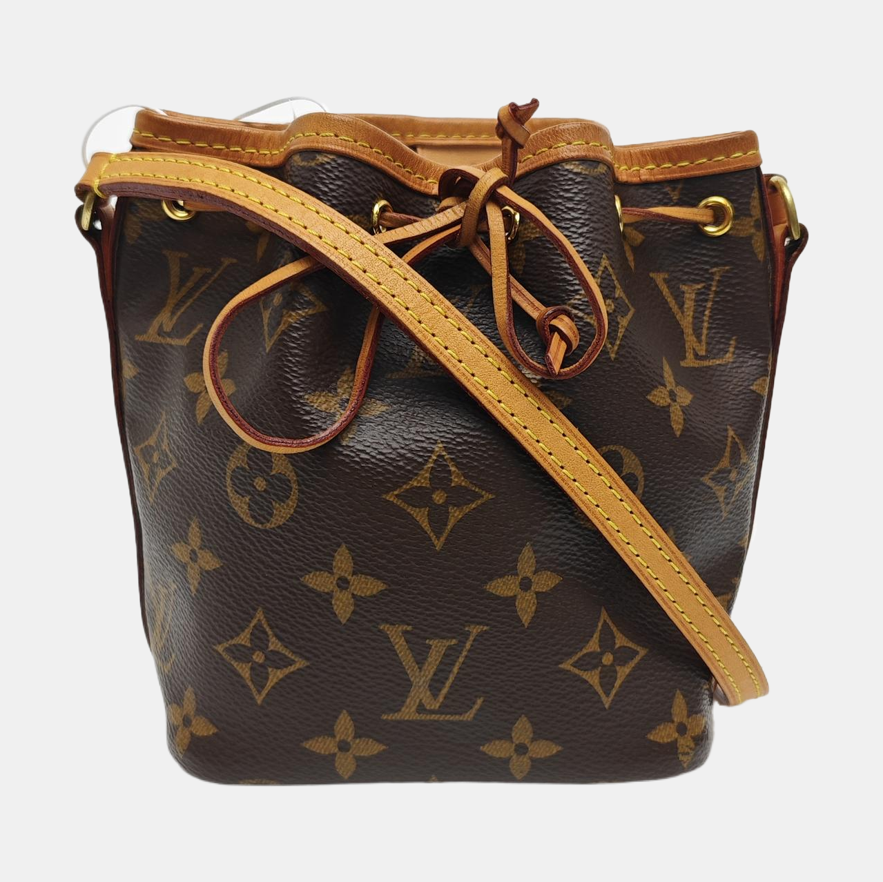 NÉONOÉ Nano Monogram Coated Canvas Brown
