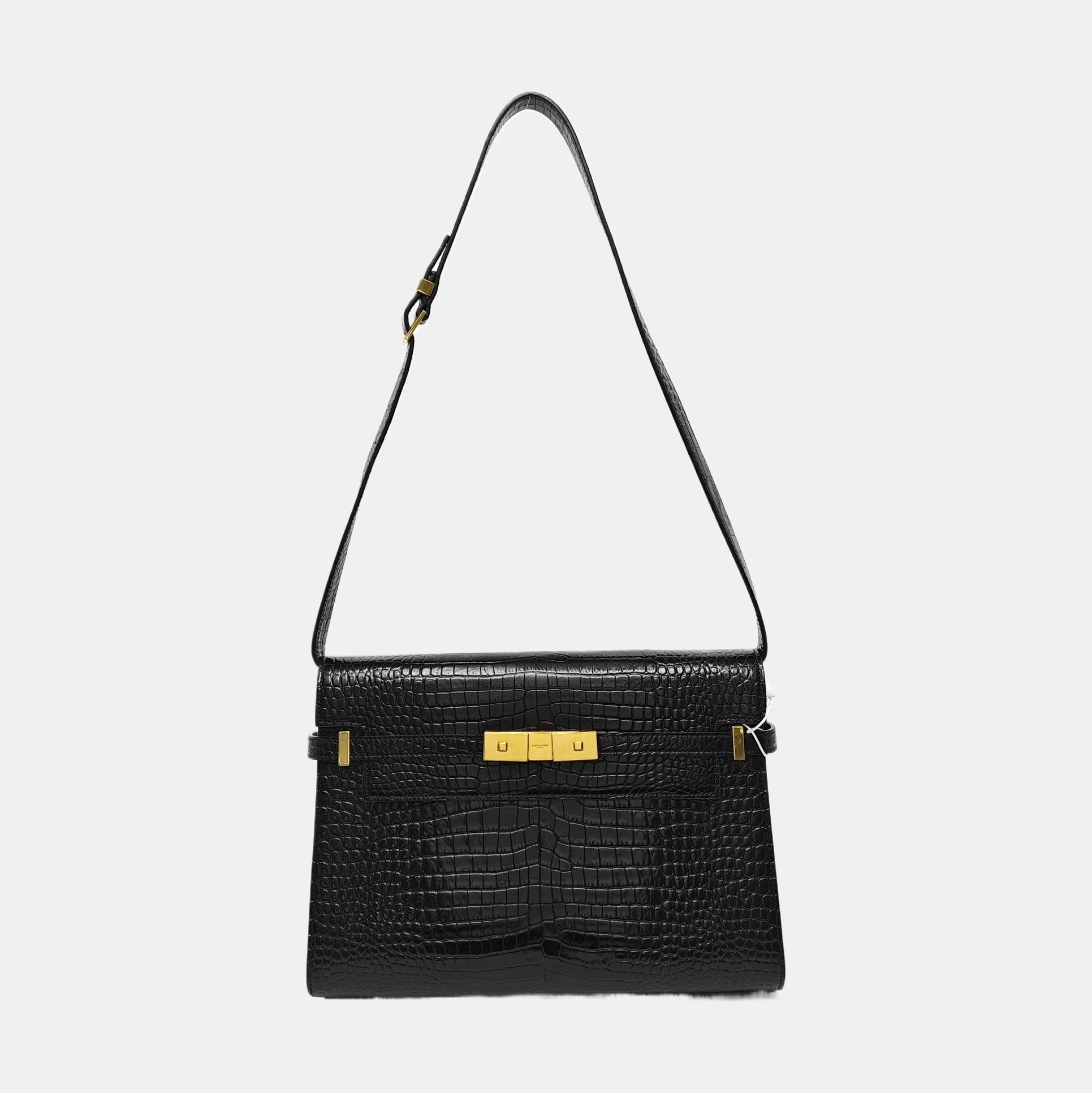 MANHATTAN Medium Calfskin Black