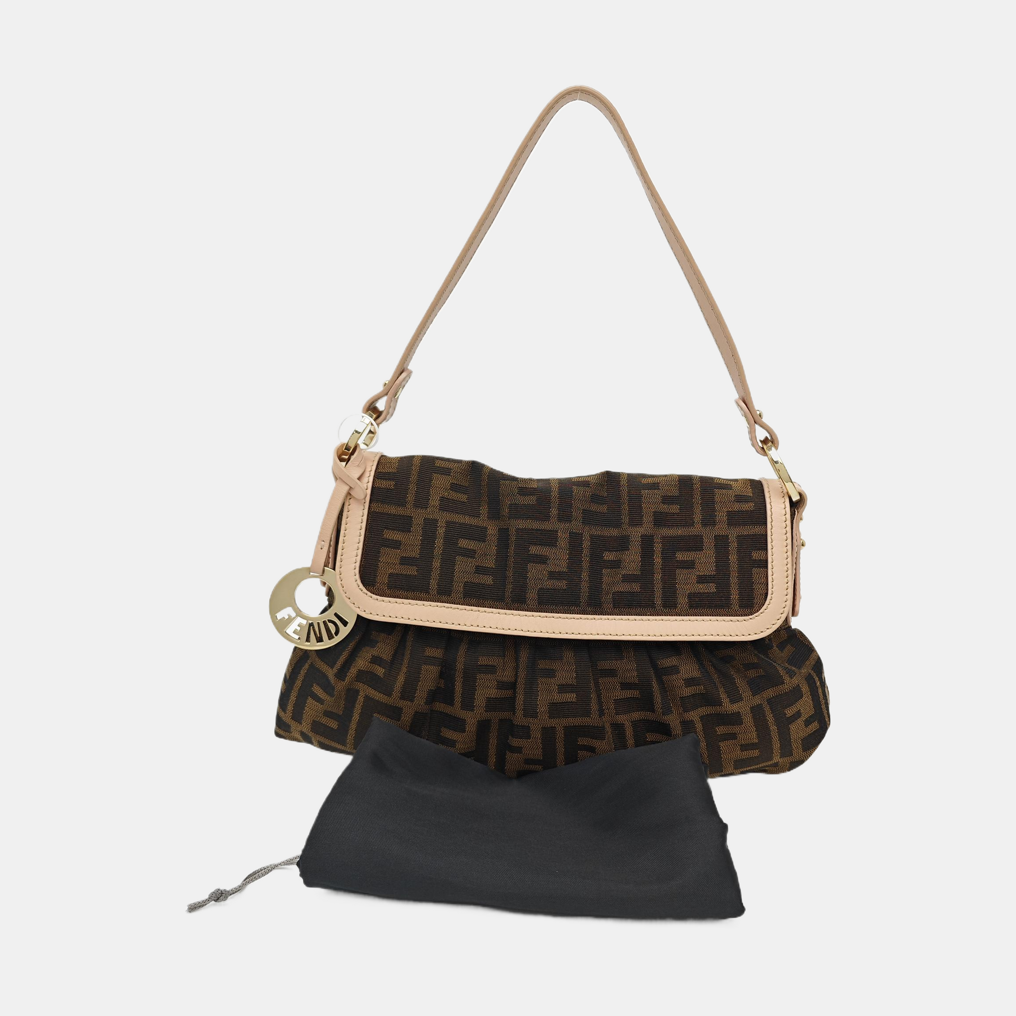 Canvas Top Handle Bag Brown