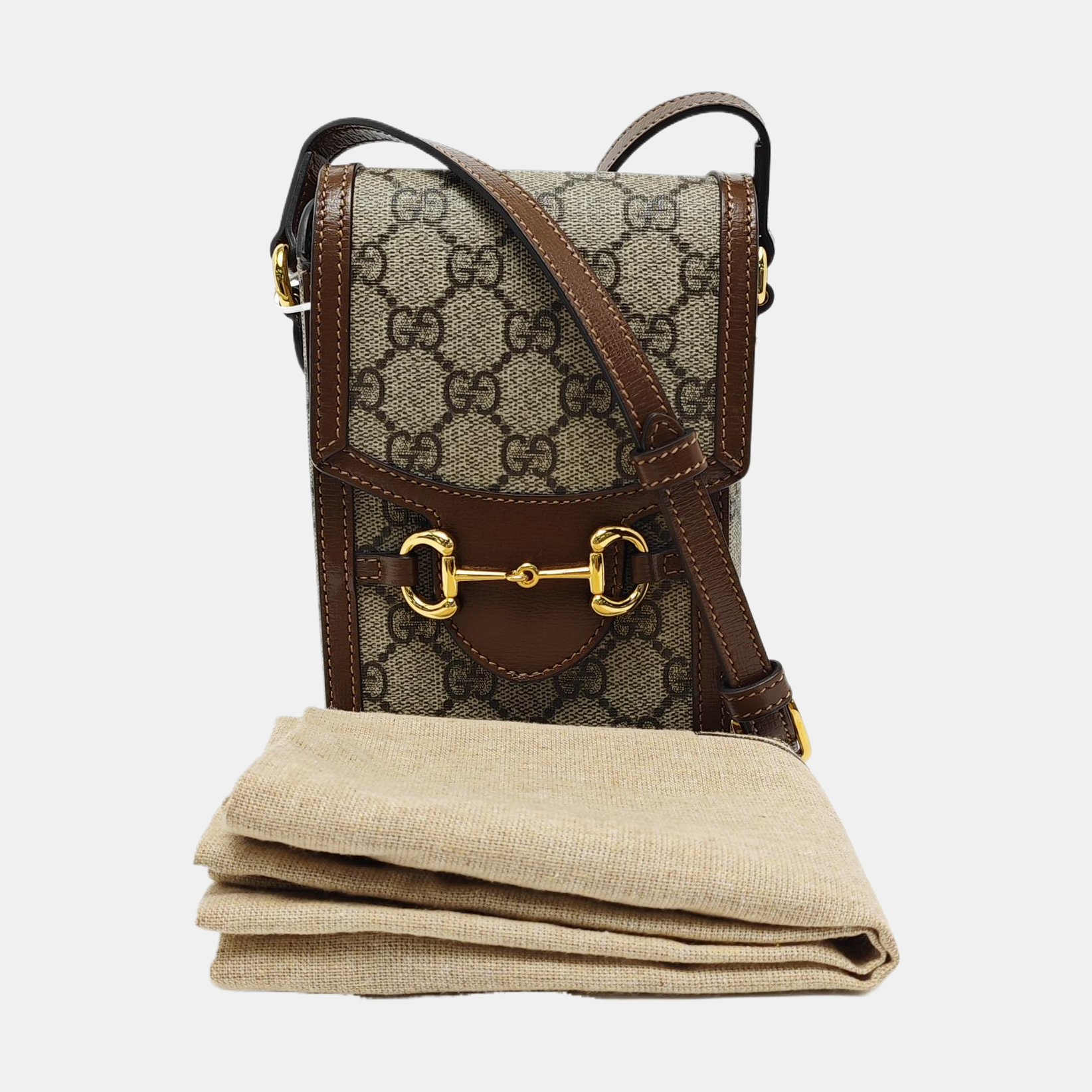 Horsebit 1955 Mini Coated Canvas Beige
