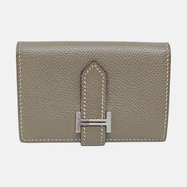 Bearn Mini Epsom Gray Card Holder