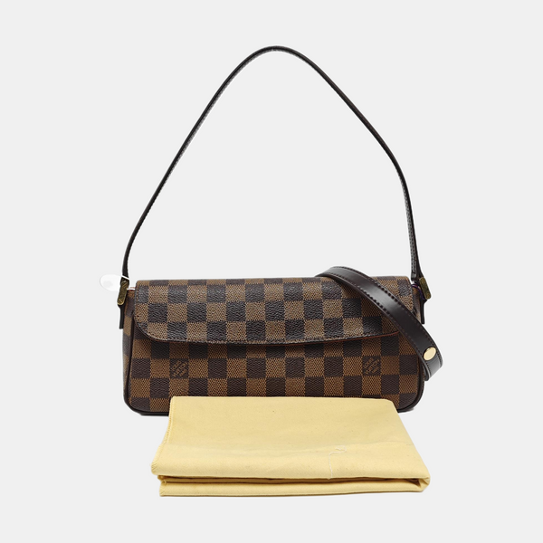 RECOLETA Damier Ebene Coated Canvas Brown