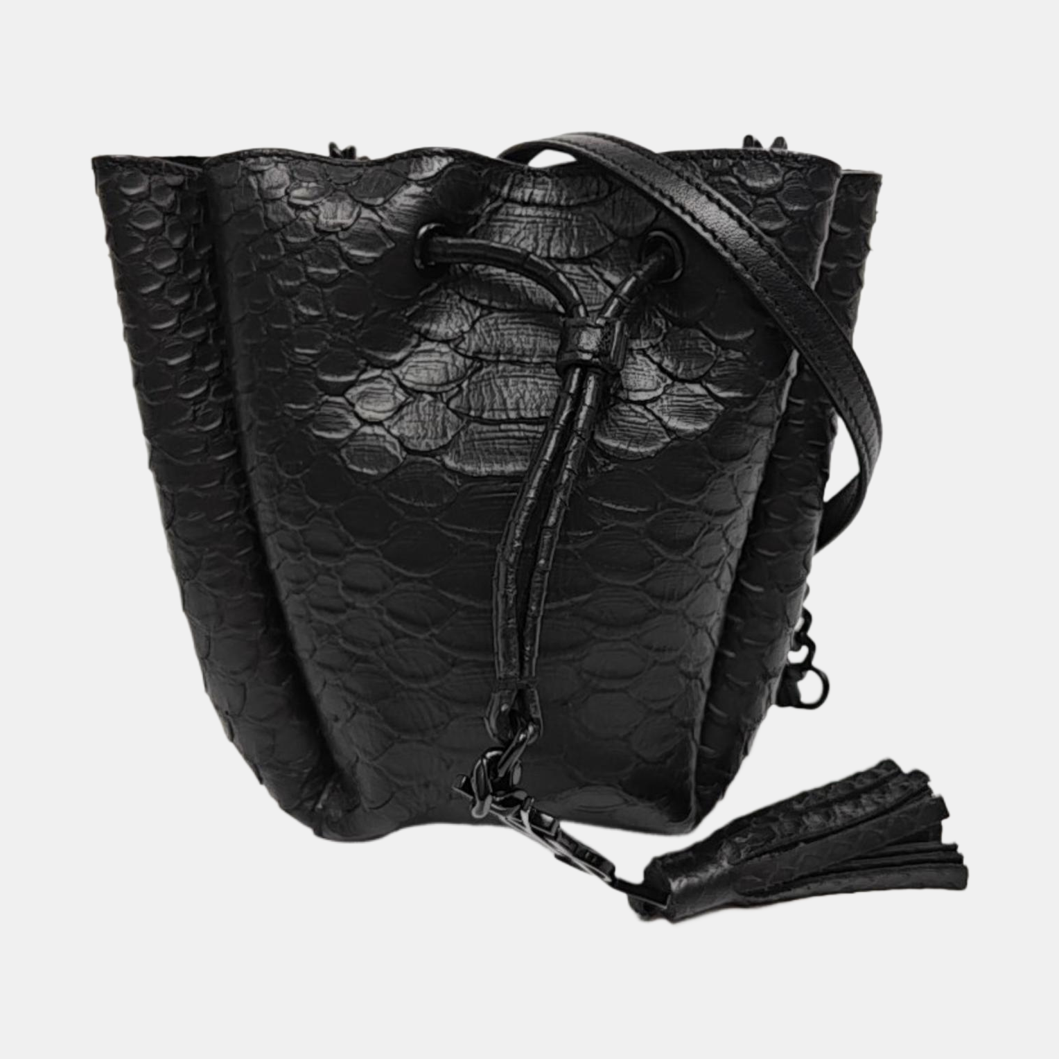 Calfskin Bucket Bag Black