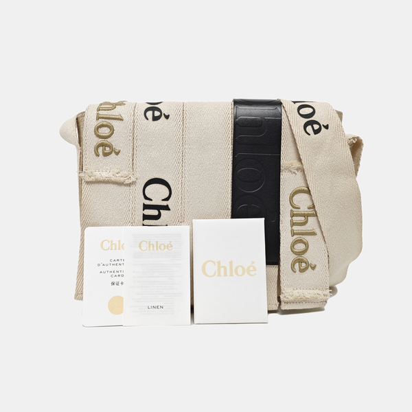 Canvas Shoulder Bag White