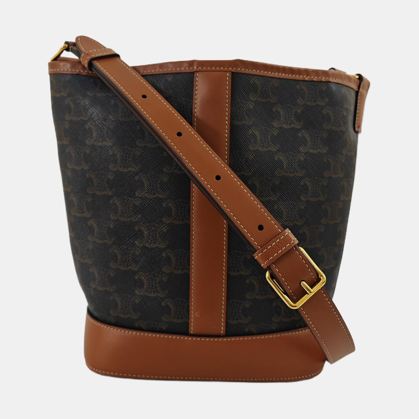 TRIOMPHE CANVAS Small Coated Canvas Brown