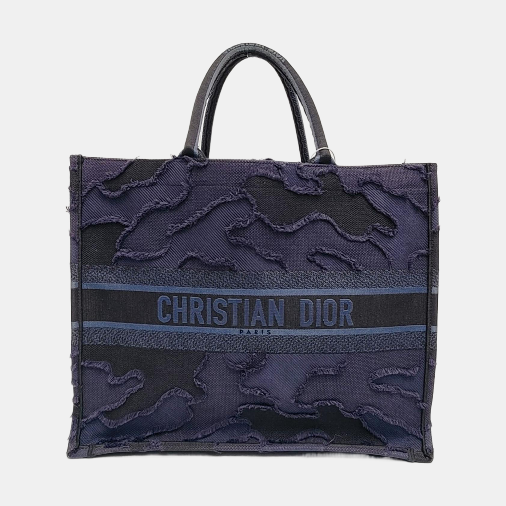 Authenticated pre-owned  Book Tote Large Canvas Blue - Tote Bag at Looply