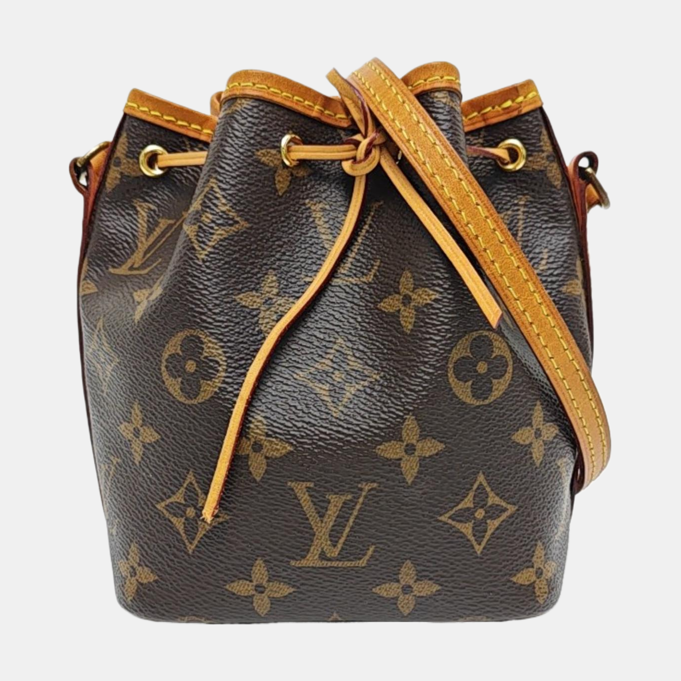 NÉONOÉ Nano Monogram Coated Canvas Brown