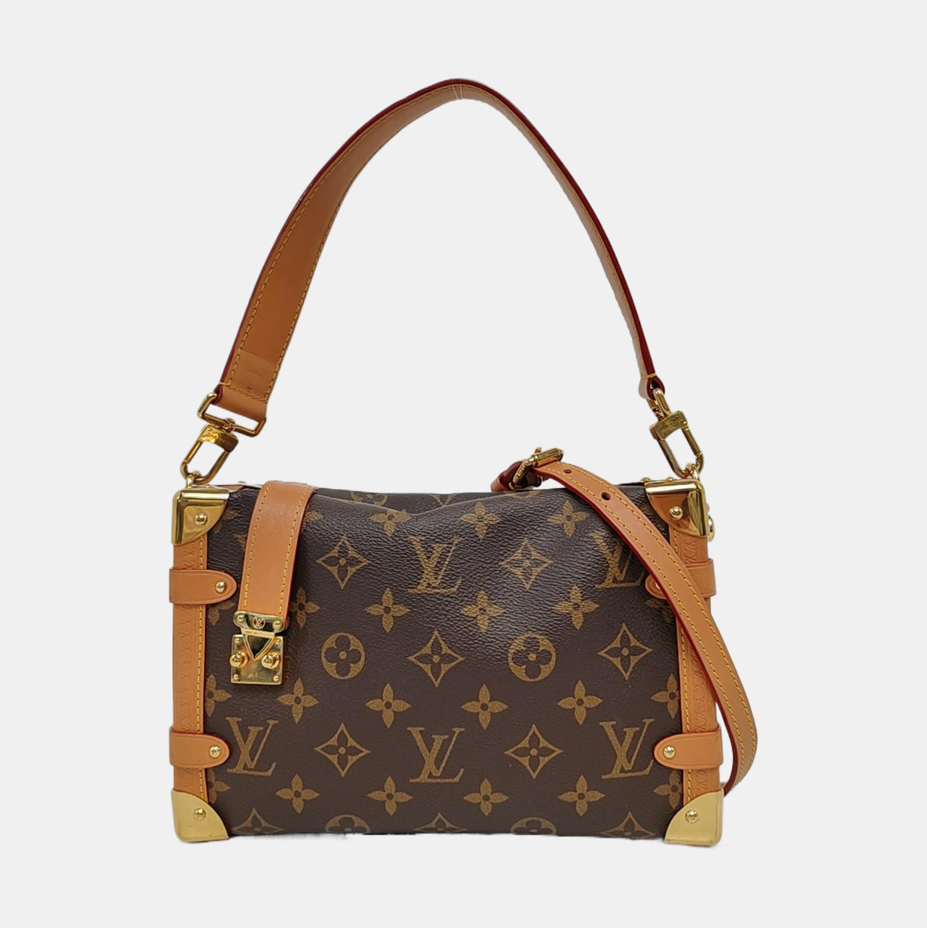 SIDE TRUNK MM Monogram Coated Canvas Brown