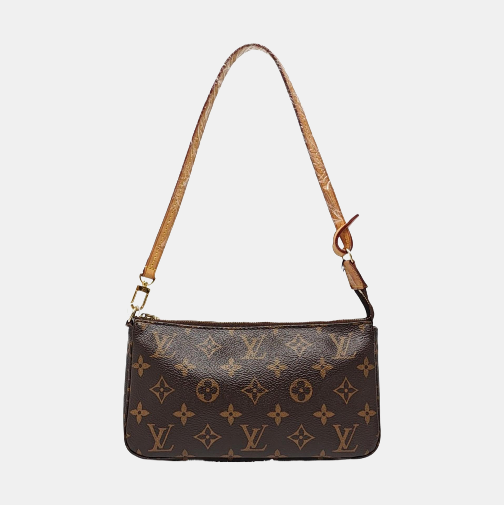 ACCESSOIRES GM Monogram Coated Canvas Brown