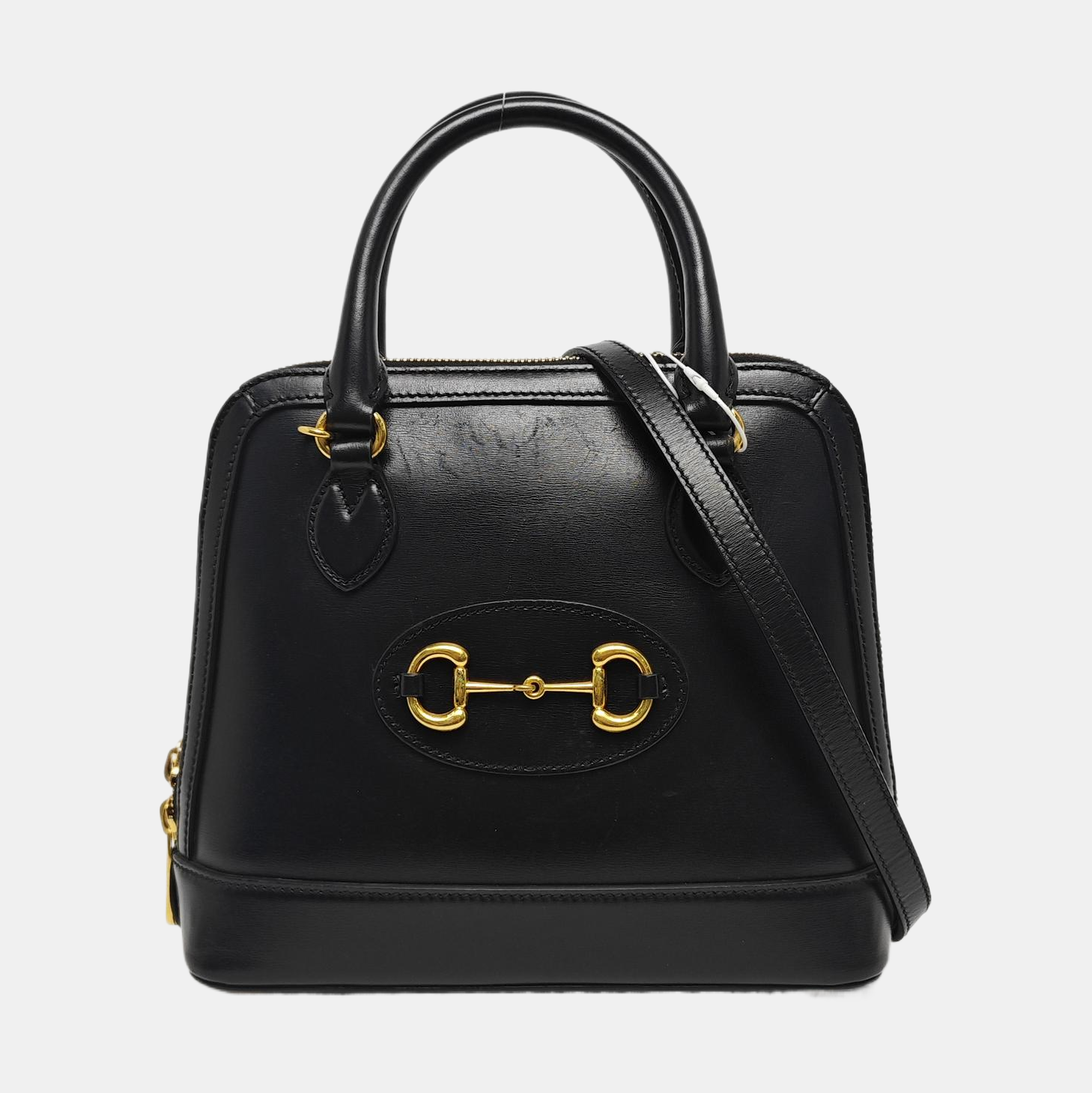 Authenticated pre-owned  Horsebit 1955 Small Calfskin Black - Shoulder Bag at Looply