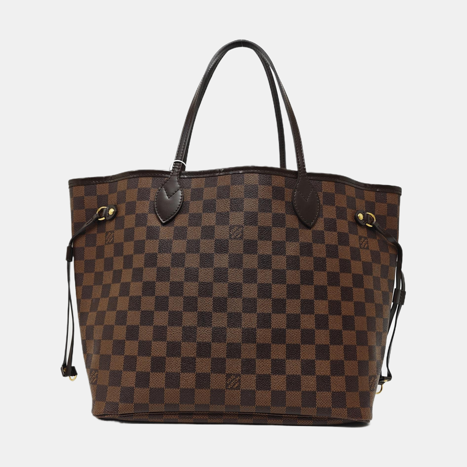 NEVERFULL MM Damier Ebene Coated Canvas Brown