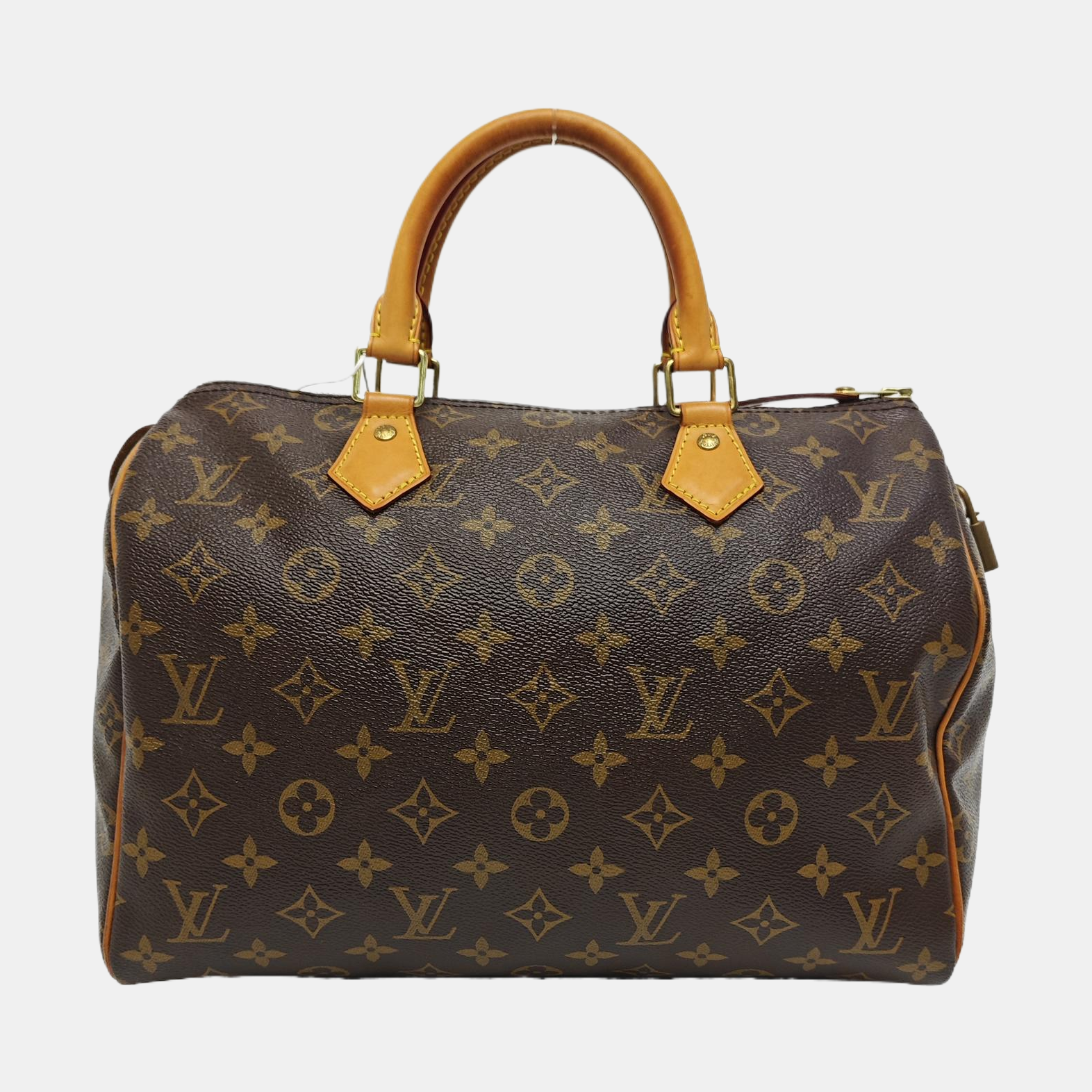 SPEEDY 30 Monogram Coated Canvas Brown