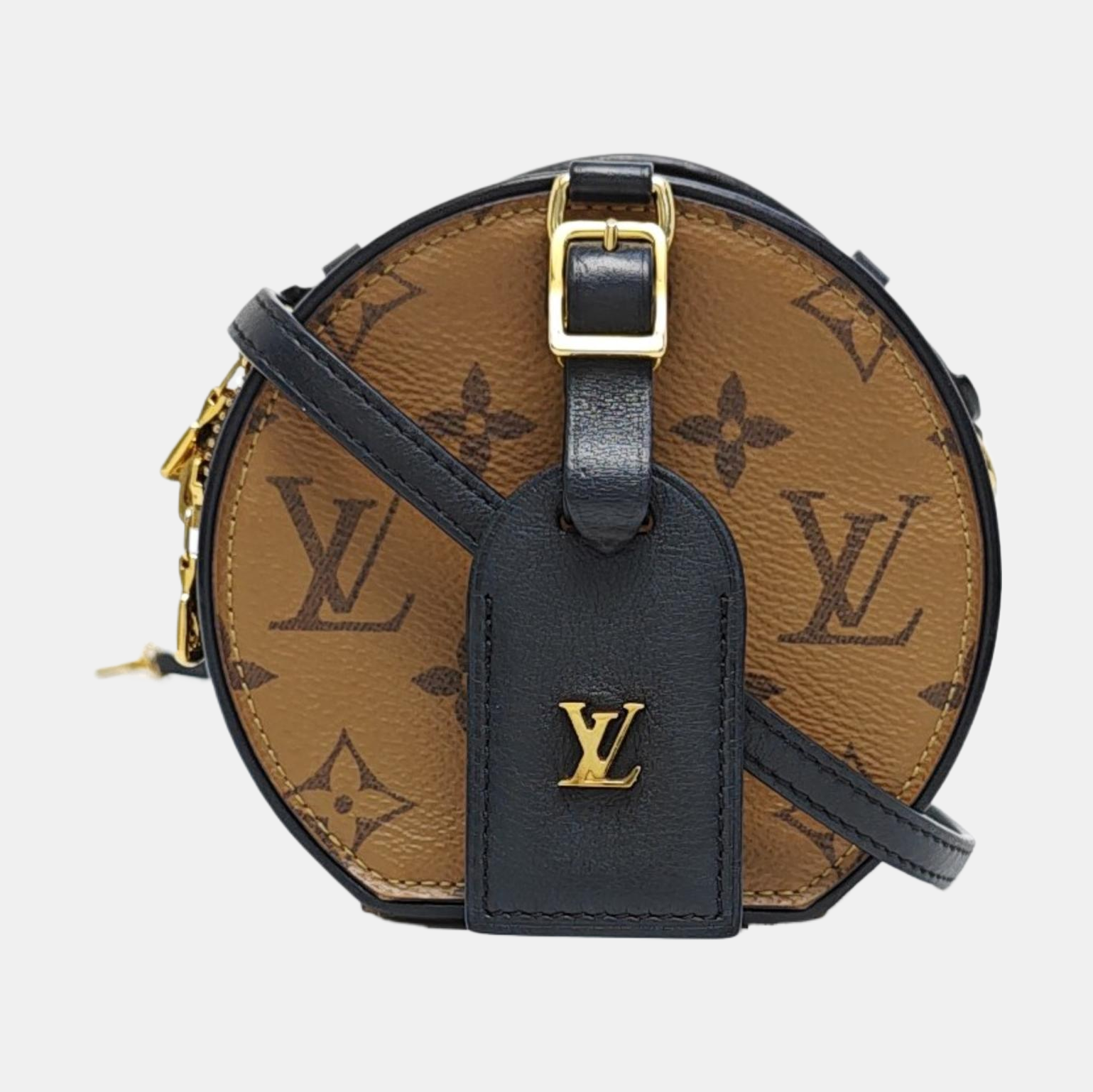 BOITE CHAPEAU Mini Monogram Coated Canvas Brown