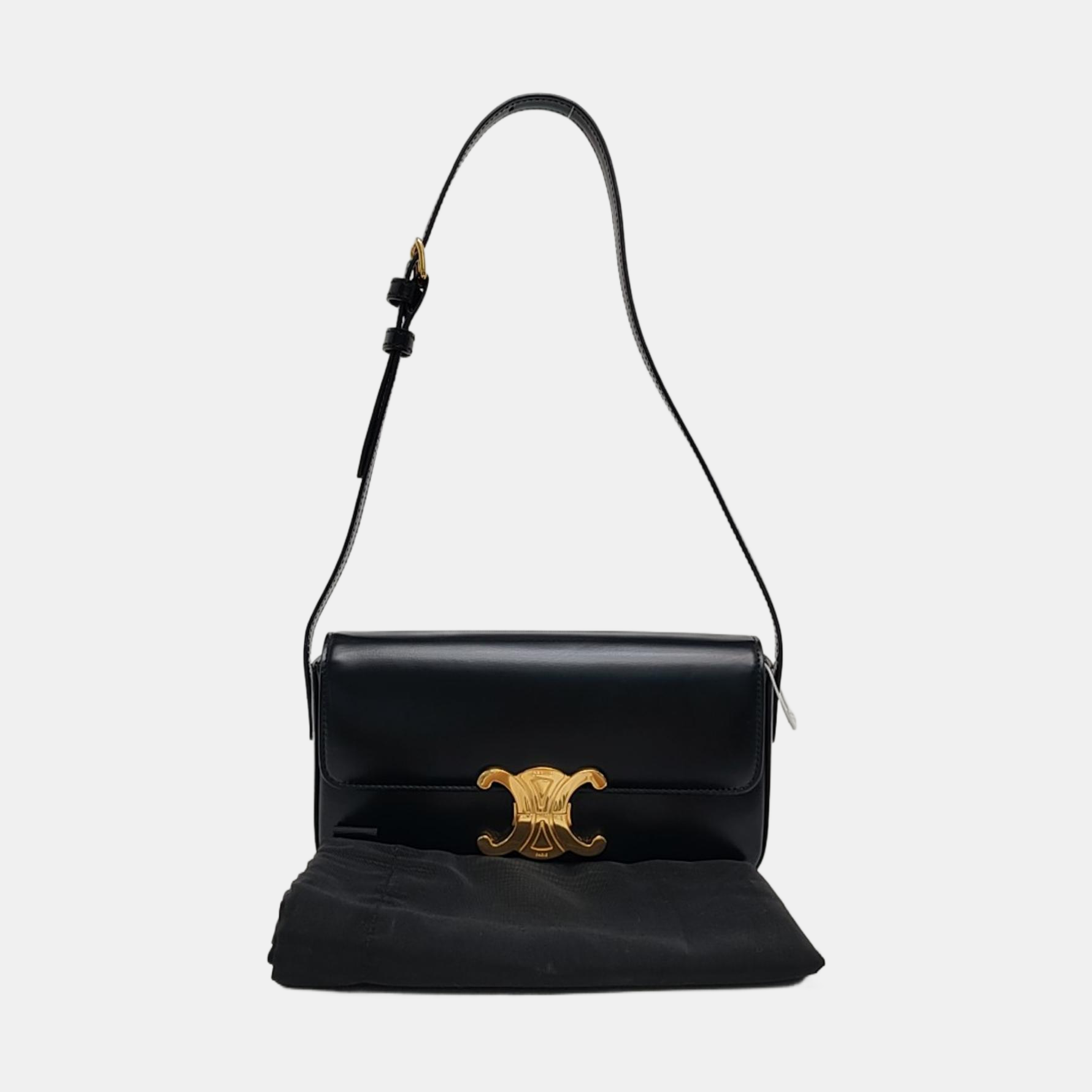 TRIOMPHE Small Calfskin Black