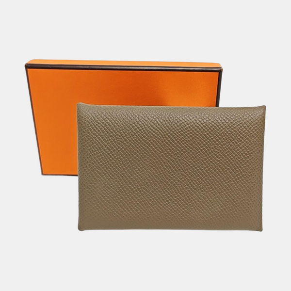 Calvi Epsom Gray Card Holder