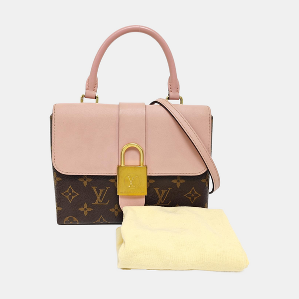 LOCKY BB Monogram Coated Canvas Pink