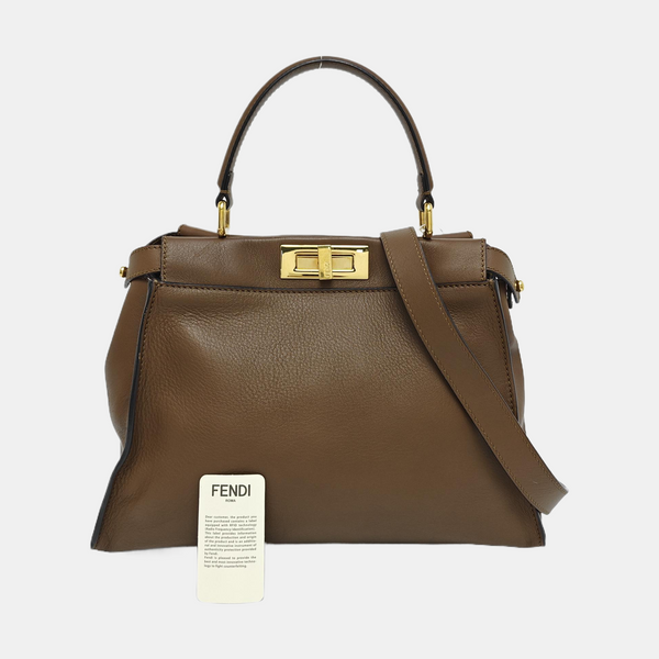 Peekaboo Medium Calfskin Brown