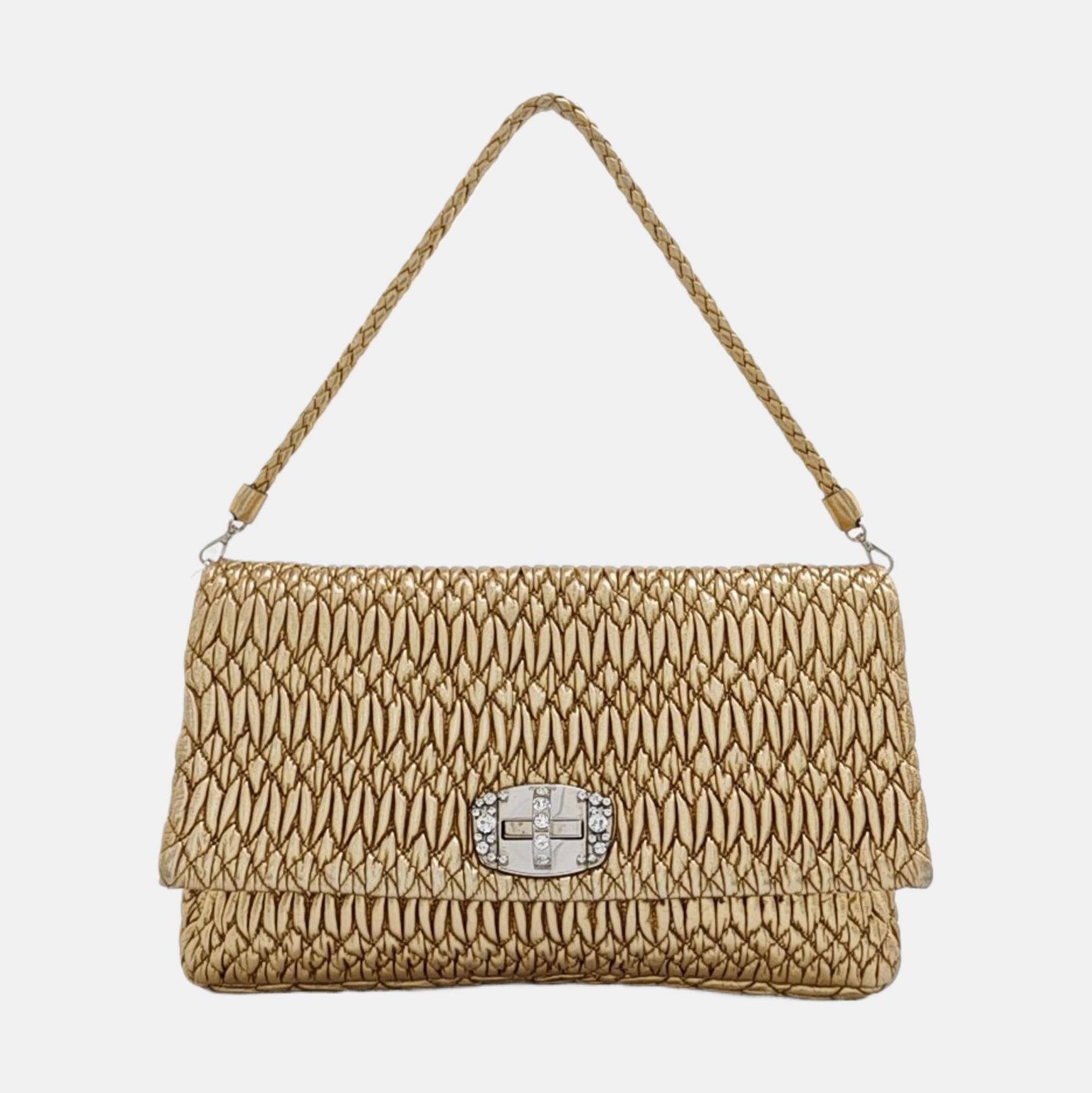 Crystal Lambskin Gold