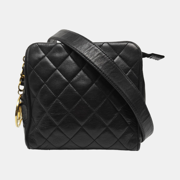 Quilted Calfskin Clutch Black