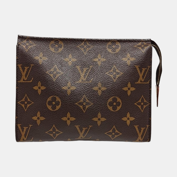 TOILET POCKET 19 Monogram Coated Canvas Brown