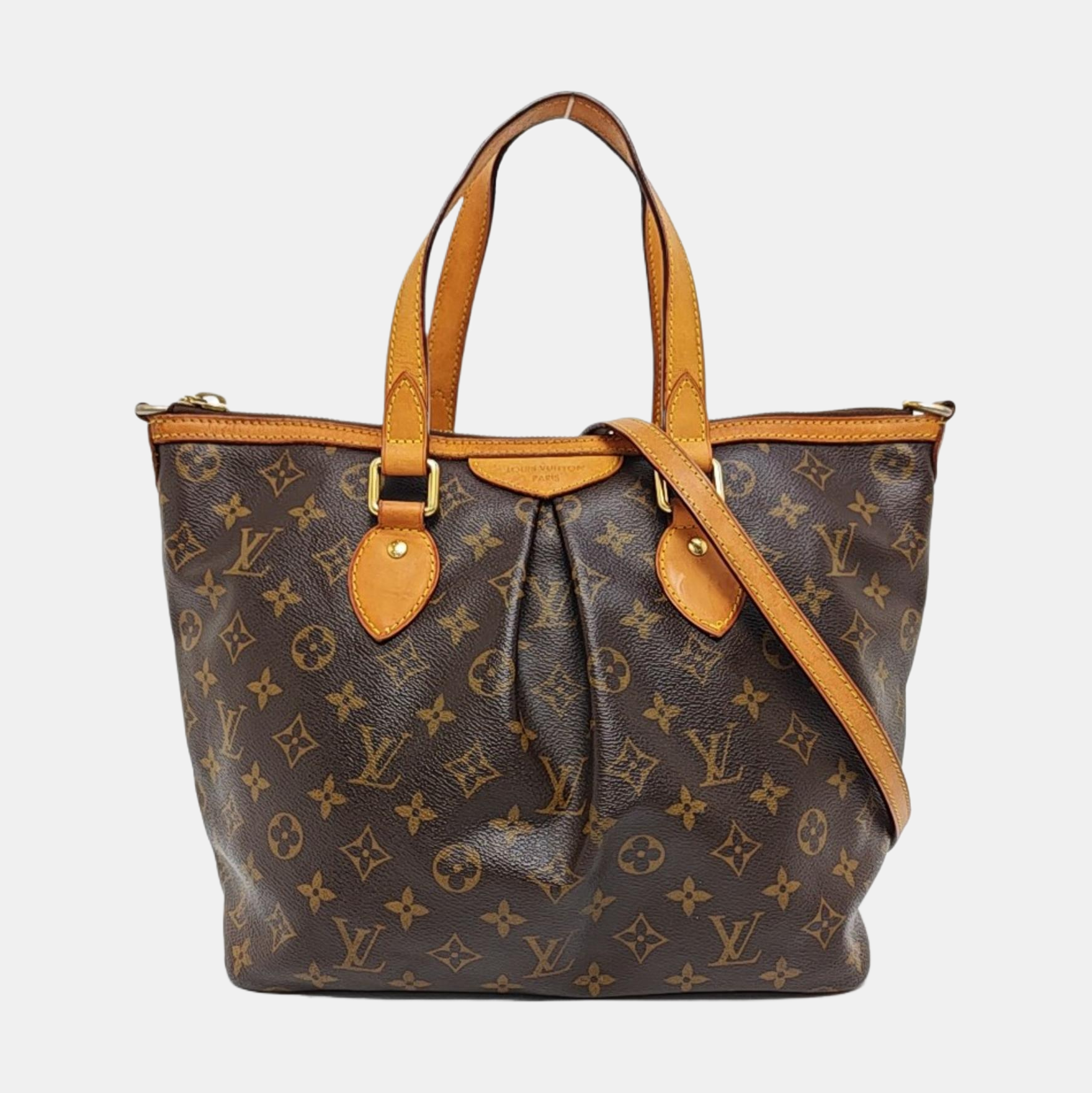 PALERMO PM Monogram Coated Canvas Brown