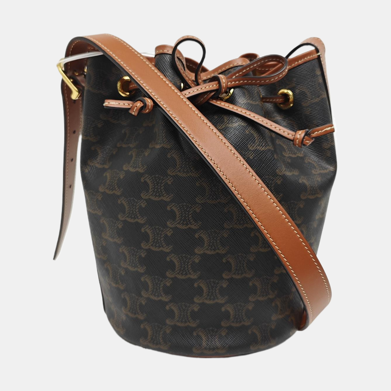 TRIOMPHE CANVAS Small Coated Canvas Brown