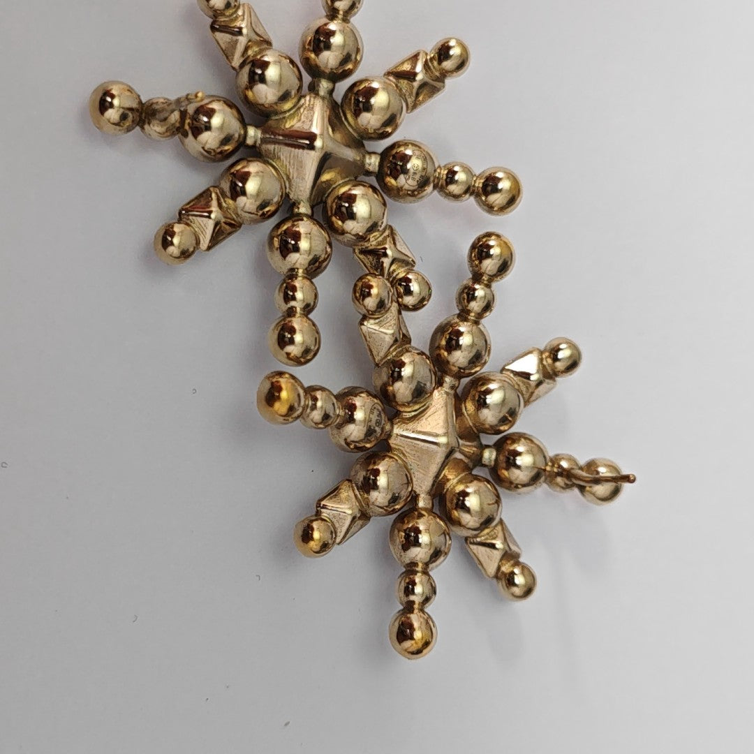 Metal Gold Stud Earrings