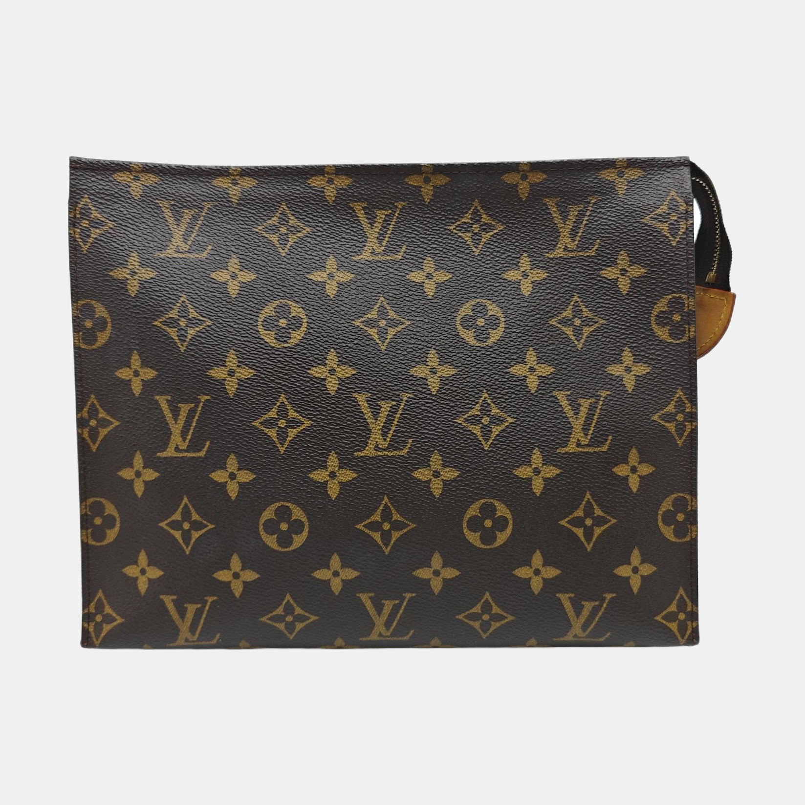 TOILET POCKET 26 Monogram Coated Canvas Brown