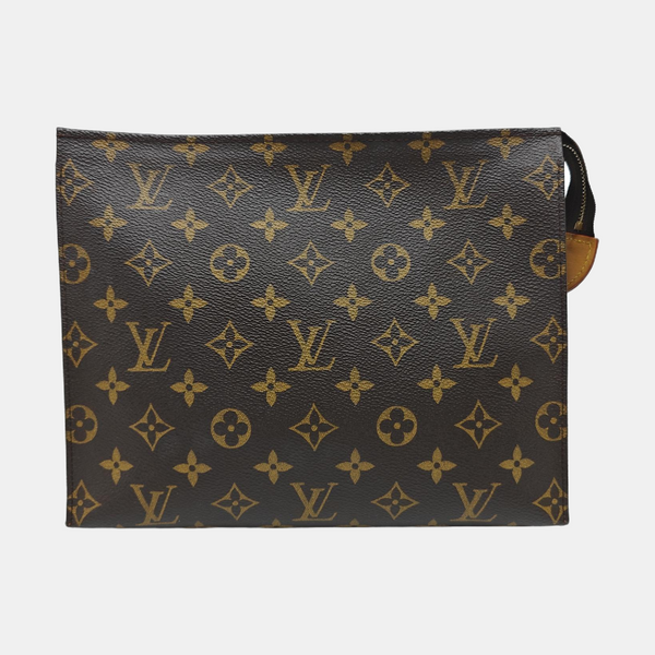TOILET POCKET 26 Monogram Coated Canvas Brown